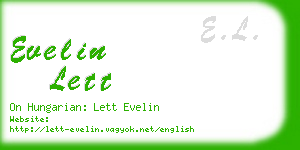 evelin lett business card